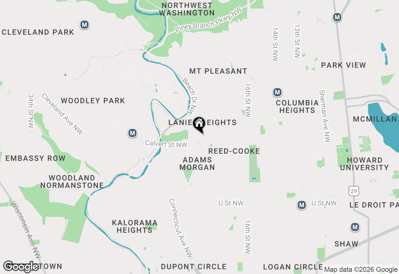Map of 1789 Lanier Place Nw #34, Washington, DC 20009