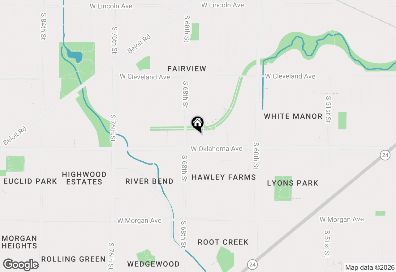 Map of 6622 W Bennett Ave, Milwaukee, WI 53219