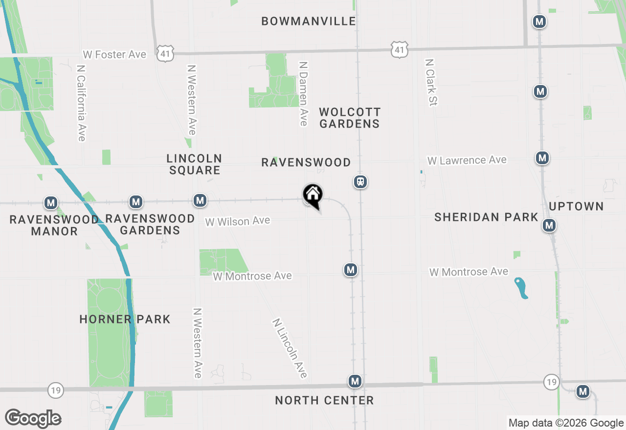Map of 1962 W Wilson Avenue, Chicago, IL 60640