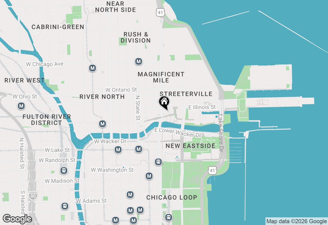 Map of 435 N Michigan Avenue #1703, Chicago, IL 60611