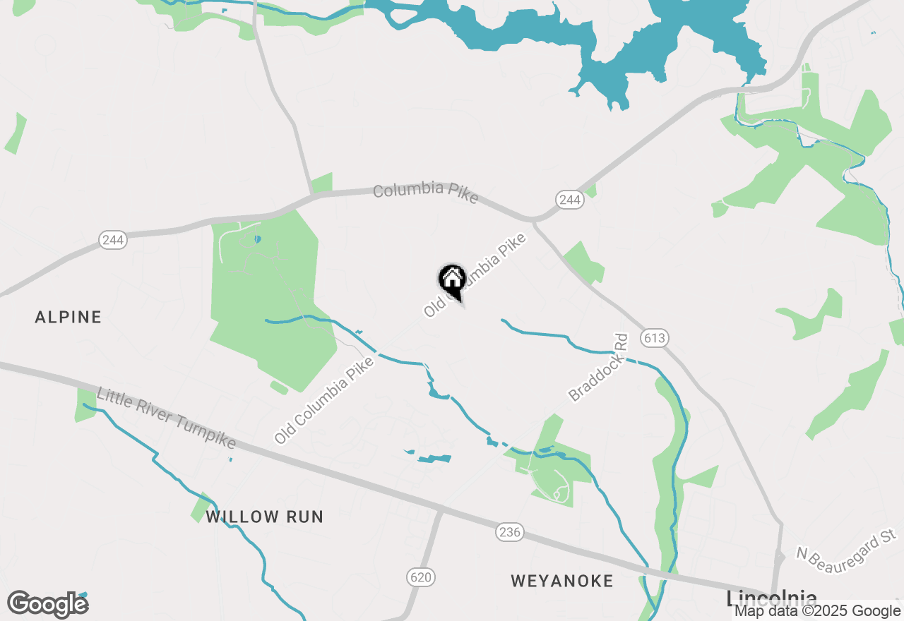 Map of 6478 Woodridge Road, Alexandria, VA 22312