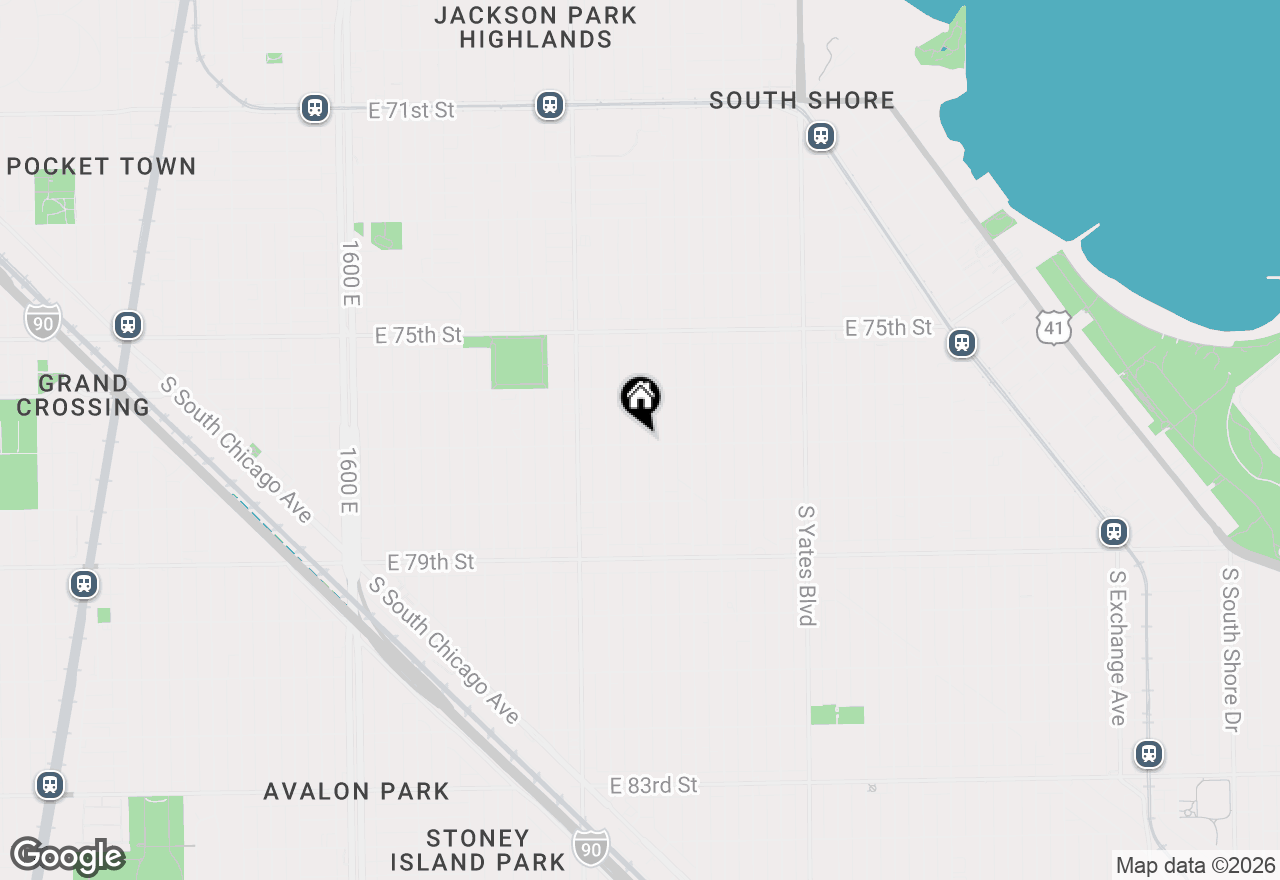 Map of 7655 S Clyde Avenue, Chicago, IL 60649