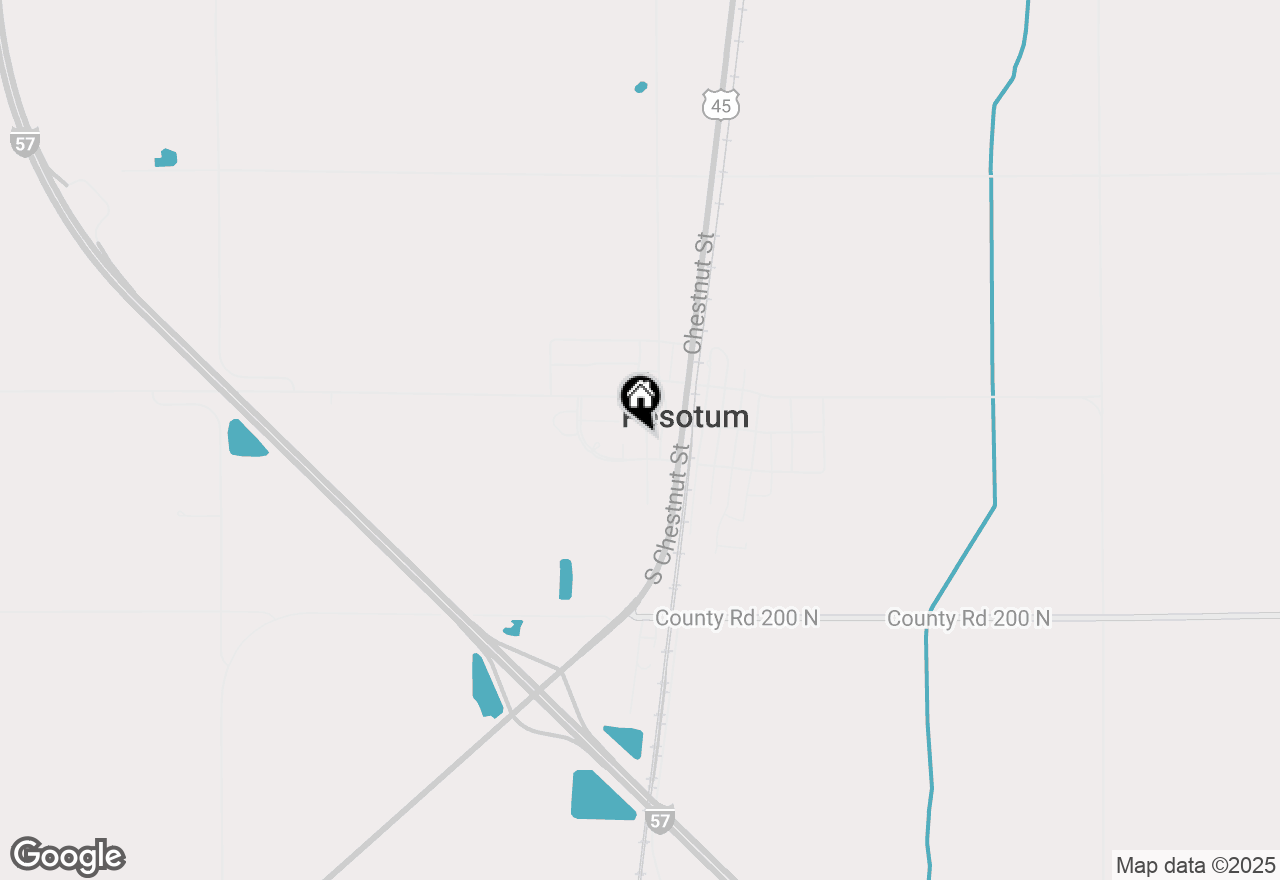 Map of 105 S Hickory Street, Pesotum, IL 61863