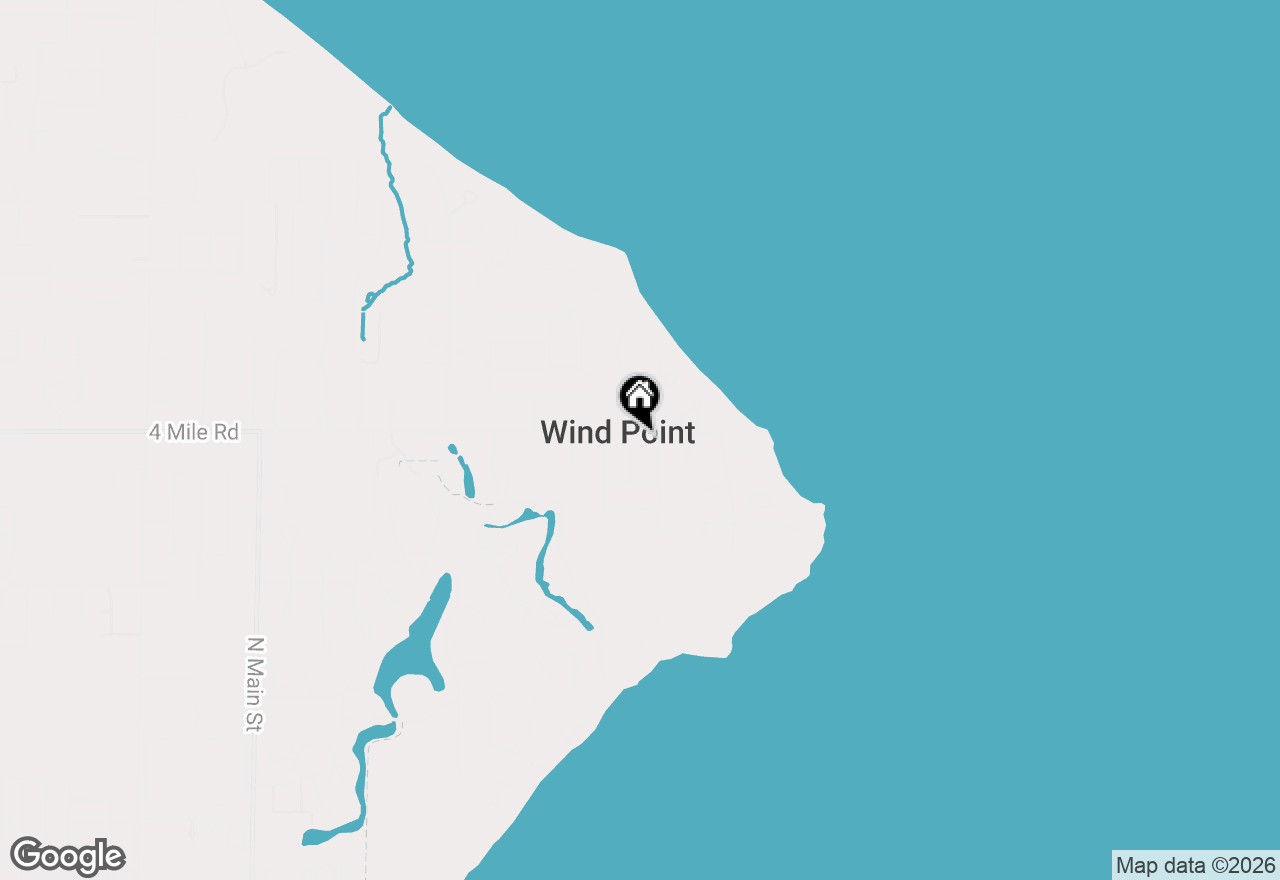 Map of 301 E 4 Mile Rd, Wind Point, WI 53402