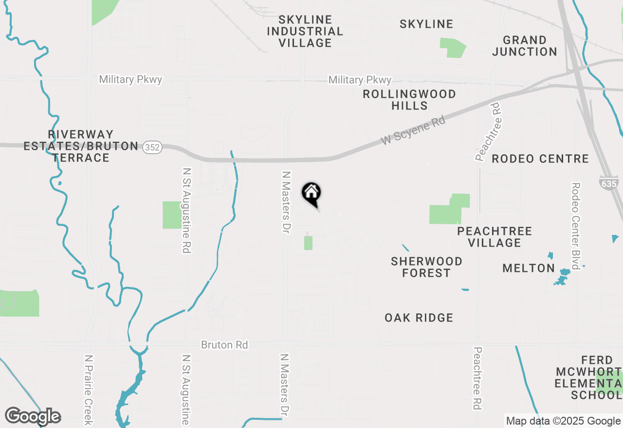 Map of 10324 Woodleaf Drive, Dallas, TX 75227
