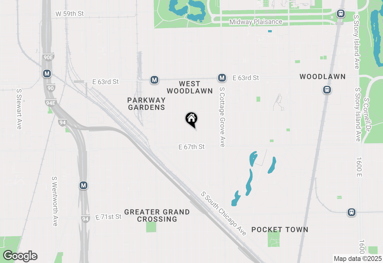 Map of 6601 S St Lawrence Avenue, Chicago, IL 60637