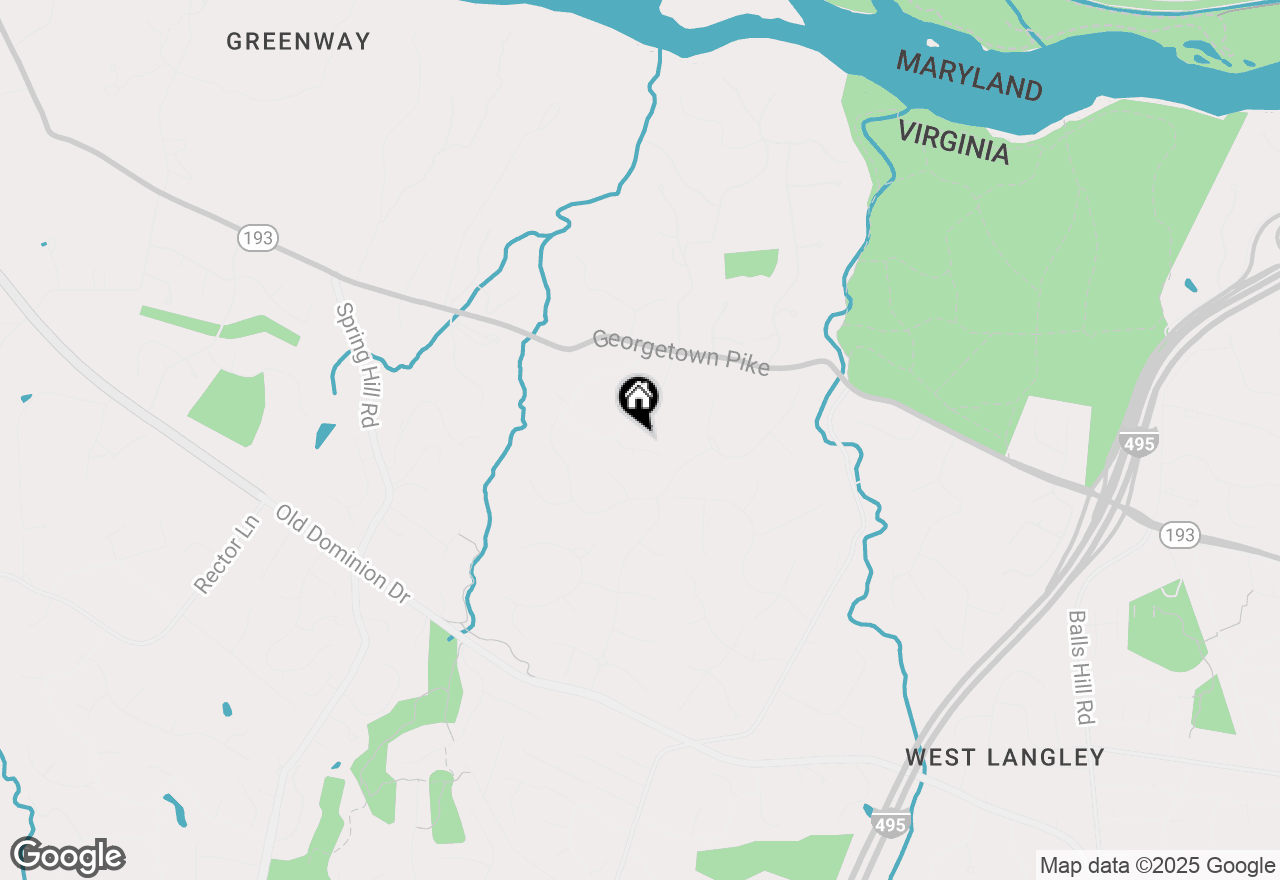 Map of 7732 Canal Court, Mclean, VA 22102