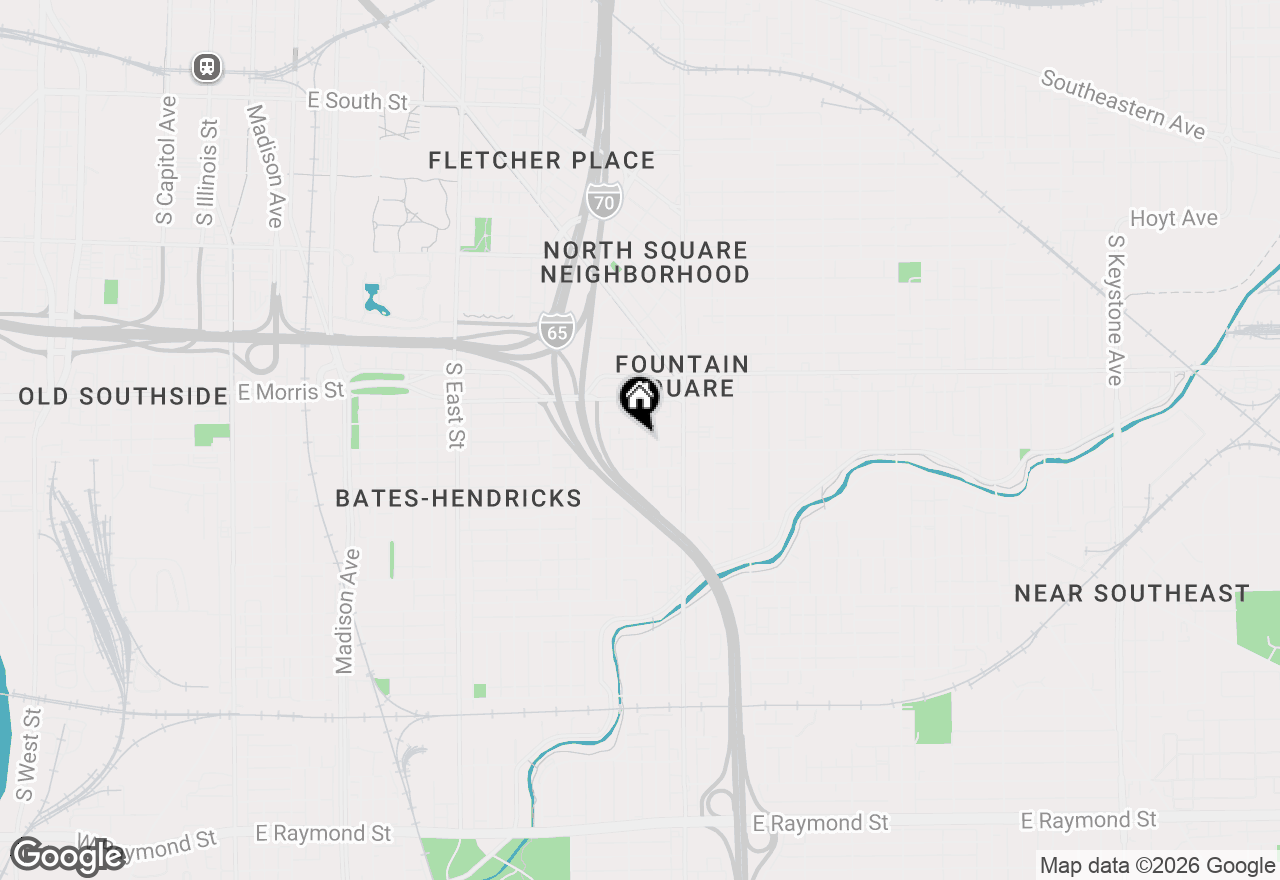 Map of 1245 Ringgold Avenue, Indianapolis, IN 46203