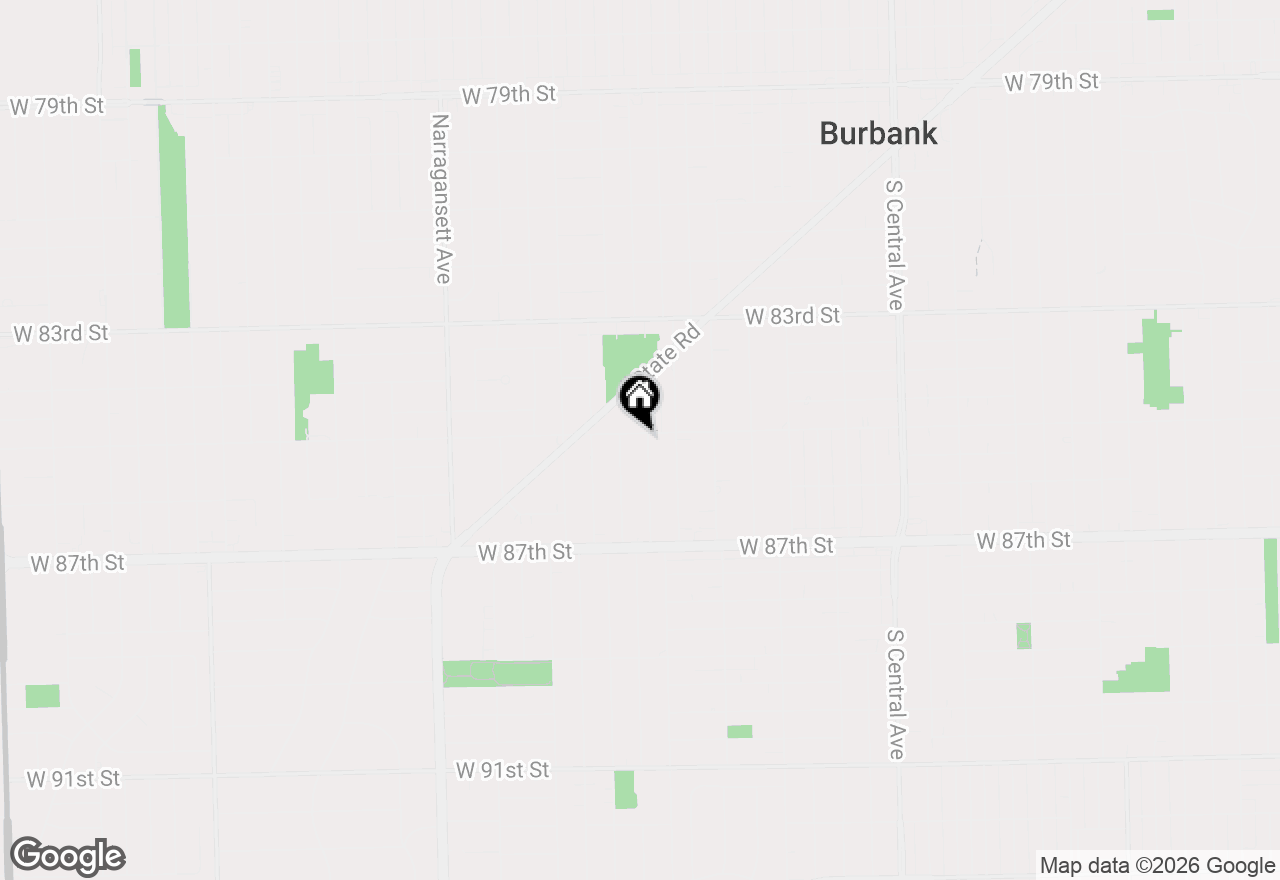 Map of 8506 Mcvicker Avenue, Burbank, IL 60459