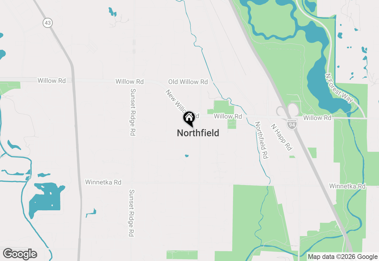 Map of 2111 Bosworth Lane, Northfield, IL 60093