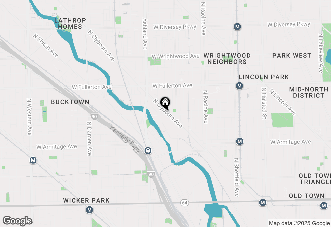 Map of 1450 W Webster Avenue #2, Chicago, IL 60614