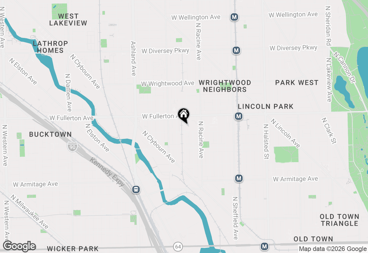 Map of 2316 N Lakewood Avenue, Chicago, IL 60614