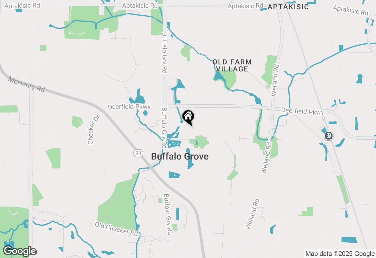 Map of 992 Hidden Lake Drive, Buffalo Grove, IL 60089