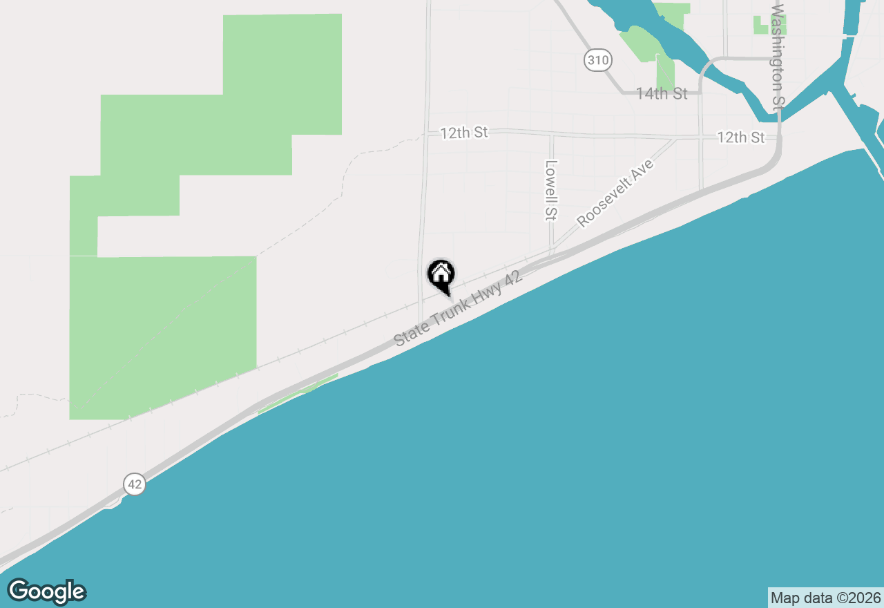 Map of 2834 Memorial Dr, Two Rivers, WI 54241