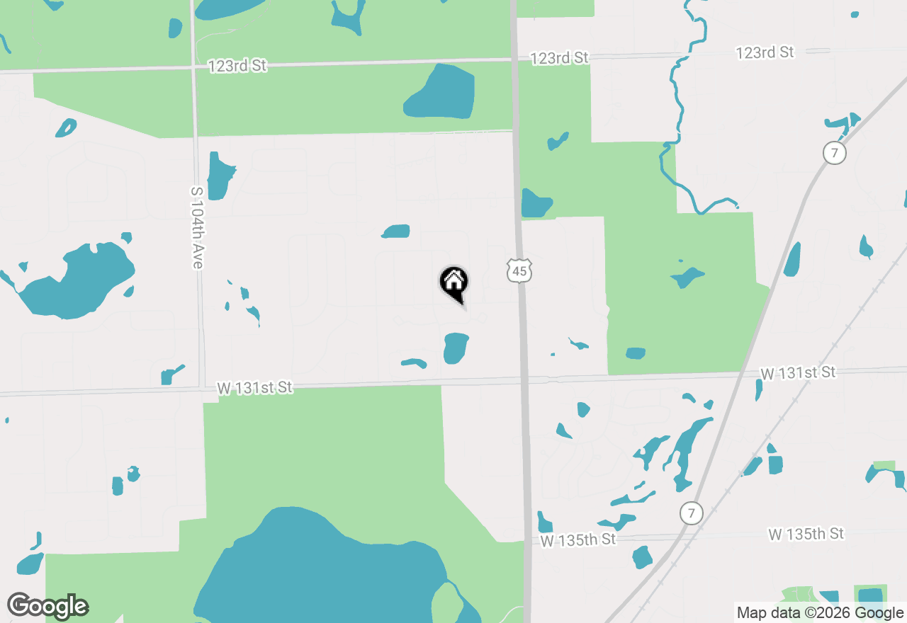 Map of 9744 Mill Drive #E1, Palos Park, IL 60464