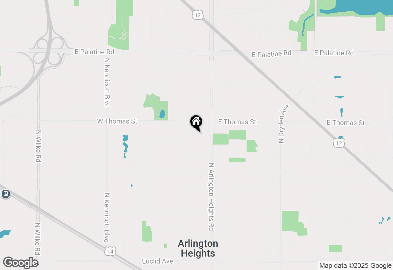 Map of 1411 N Dunton Avenue, Arlington Heights, IL 60004