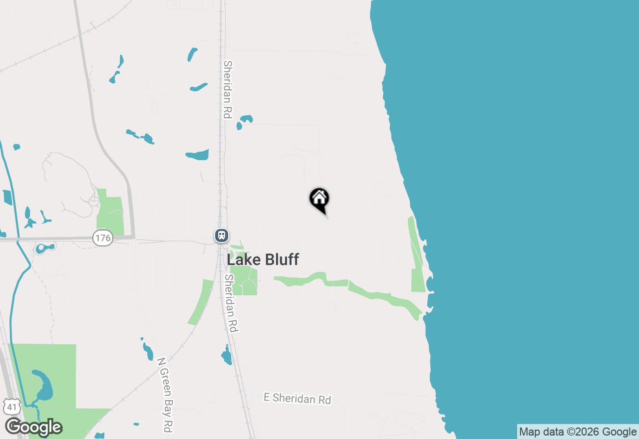 Map of 326 E North Avenue, Lake Bluff, IL 60044
