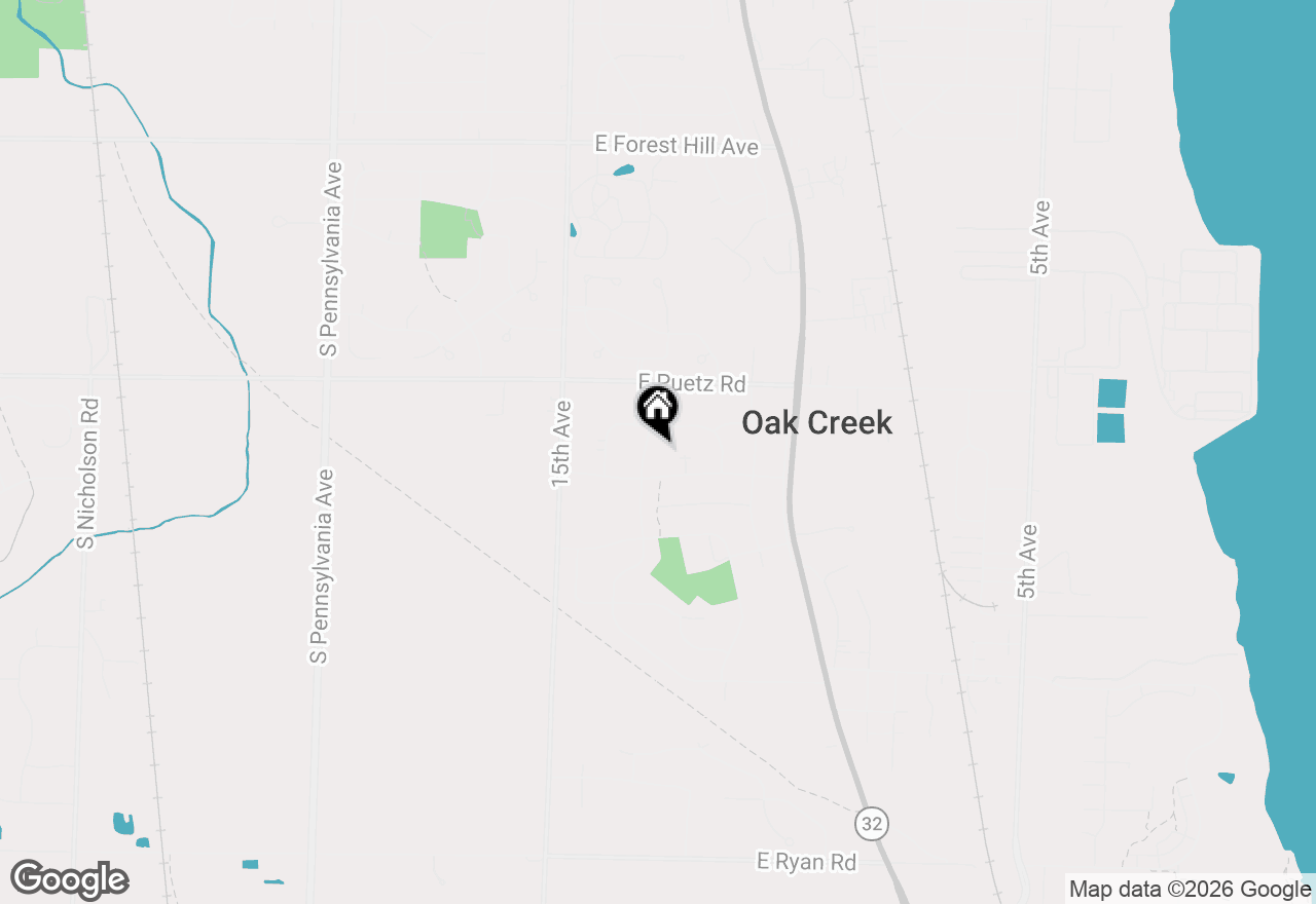 Map of 8810 S Patricia Blvd, Oak Creek, WI 53154