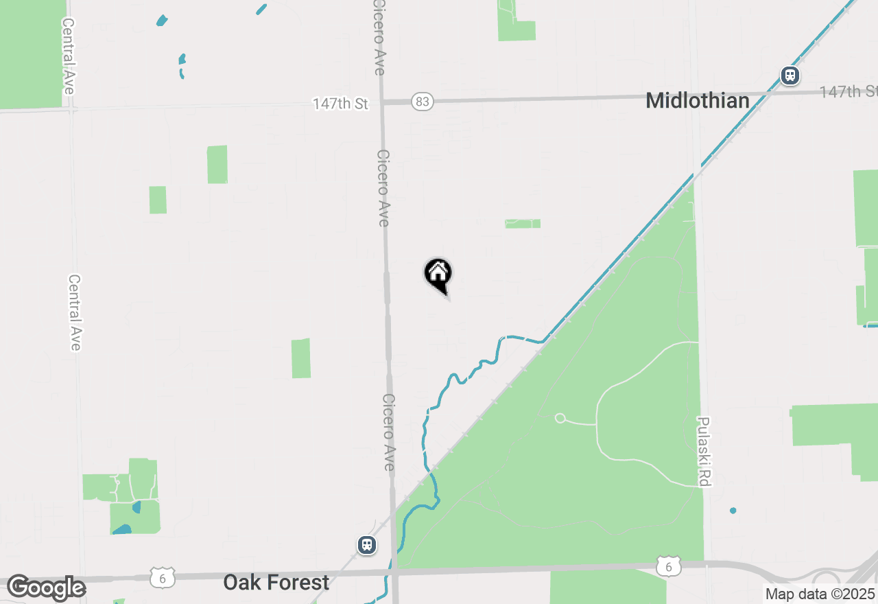 Map of 4649 152nd Street, Oak Forest, IL 60452