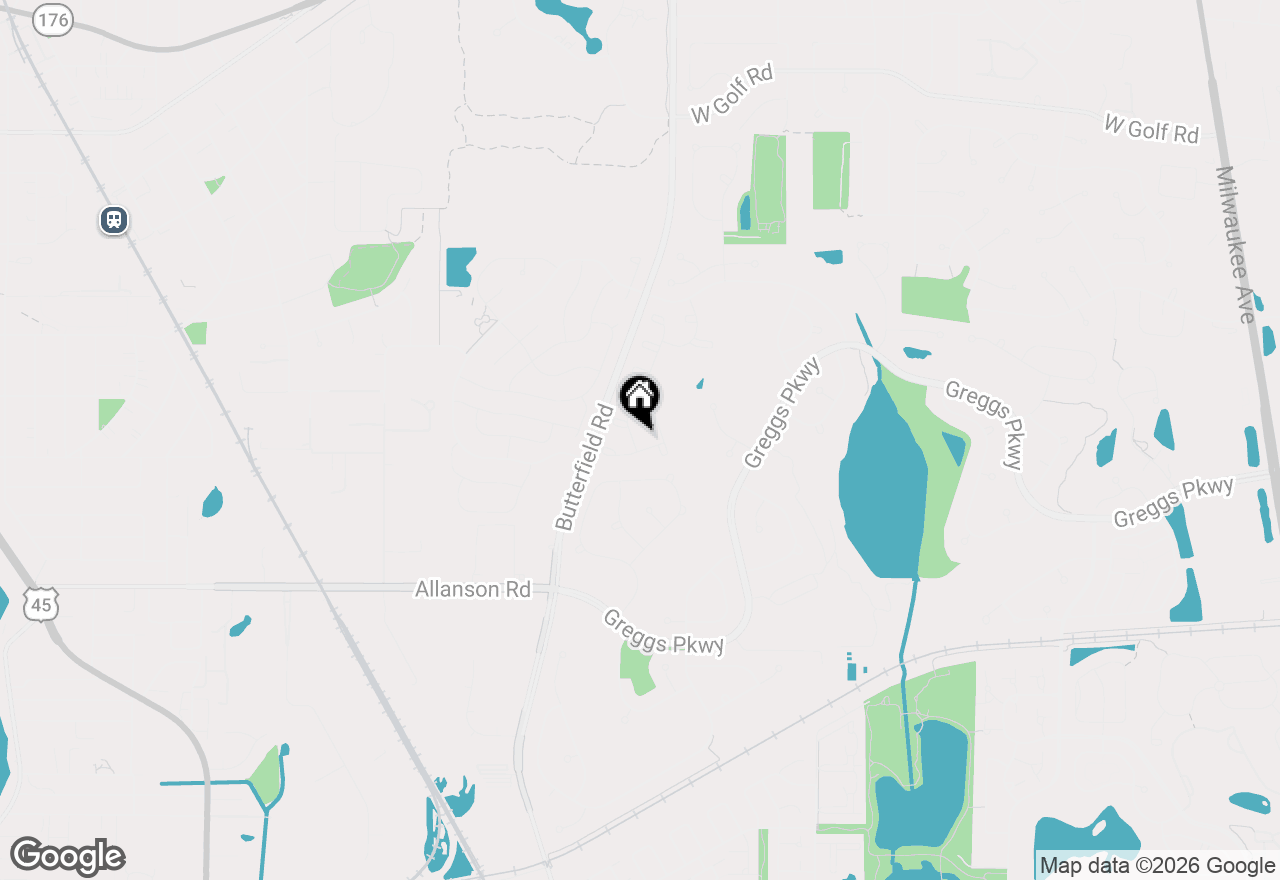 Map of 1851 Olympic Drive, Vernon Hills, IL 60061