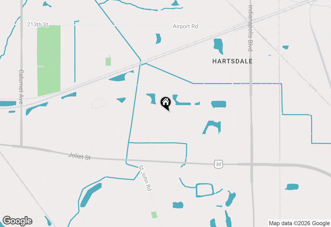 Map of 1296 Lily Lane, Schererville, IN 46375