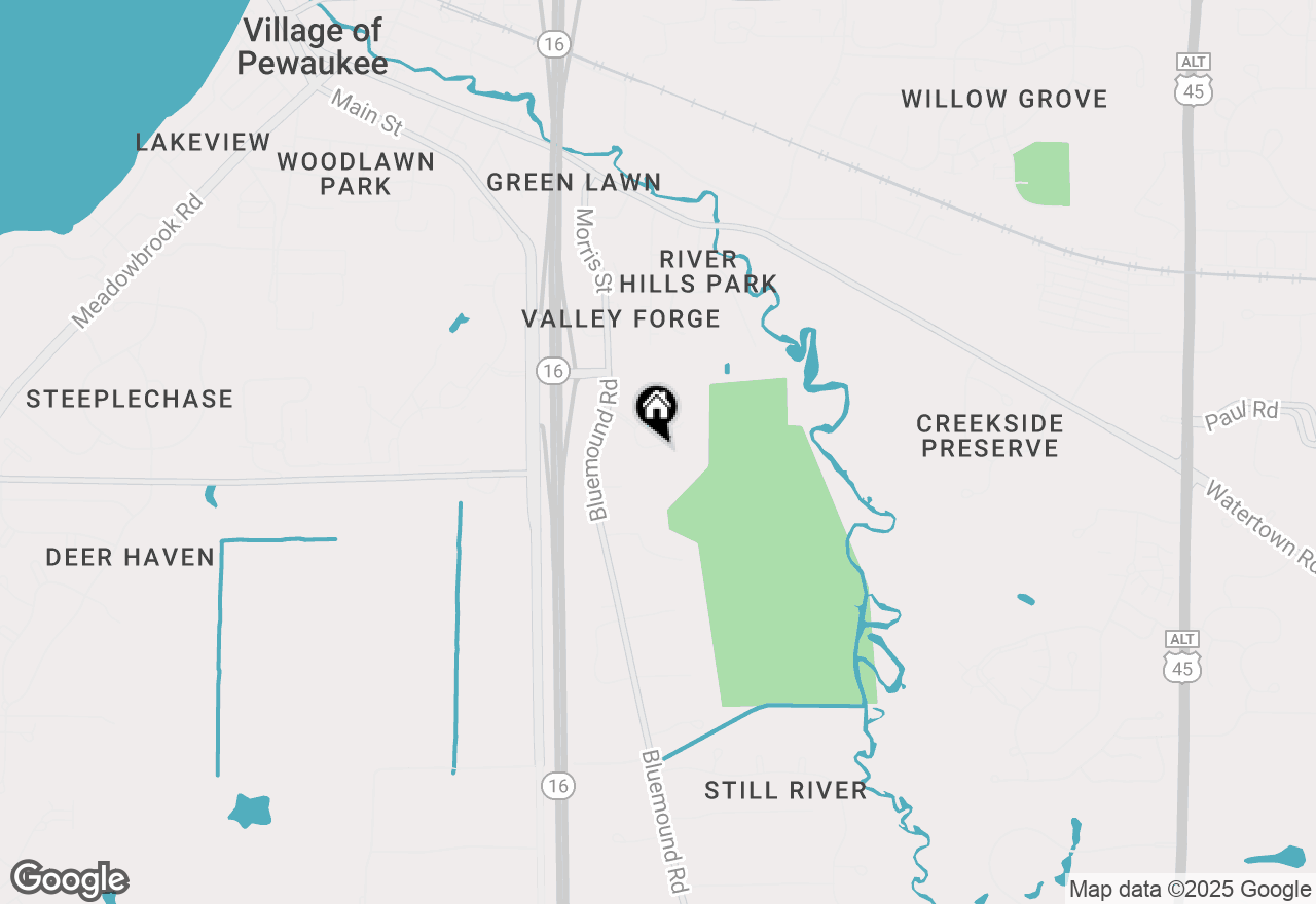 Map of N28W25237 Parkway Ridge Cir #-D BLDG 10 UNIT 36, Pewaukee, WI 53072