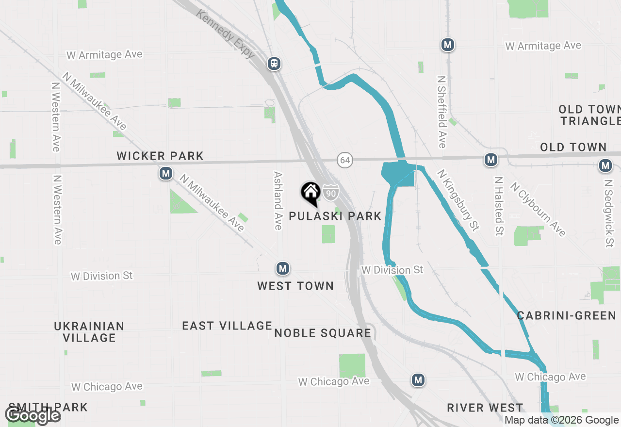 Map of (Address confidential), Chicago, Illinois 60642