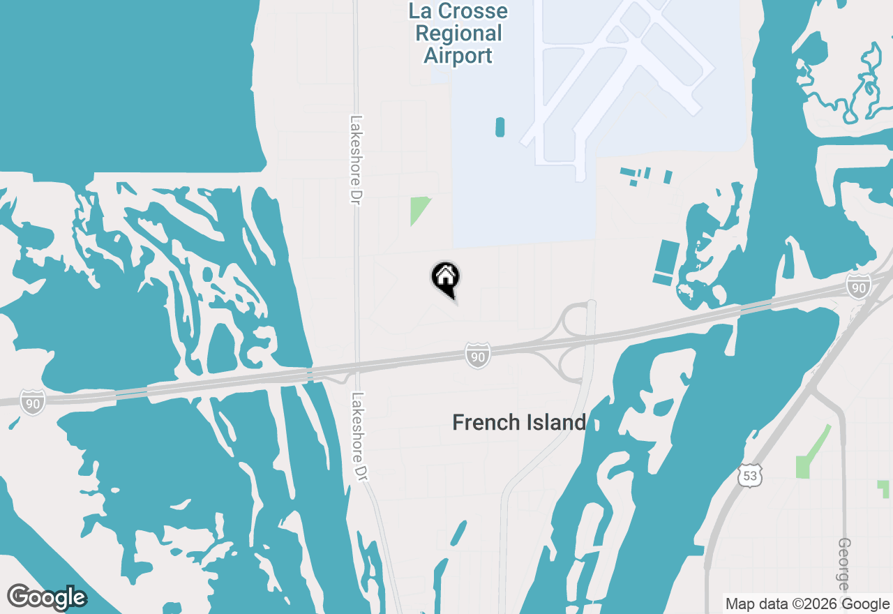 Map of 411 Central Rd, La Crosse, WI 54603