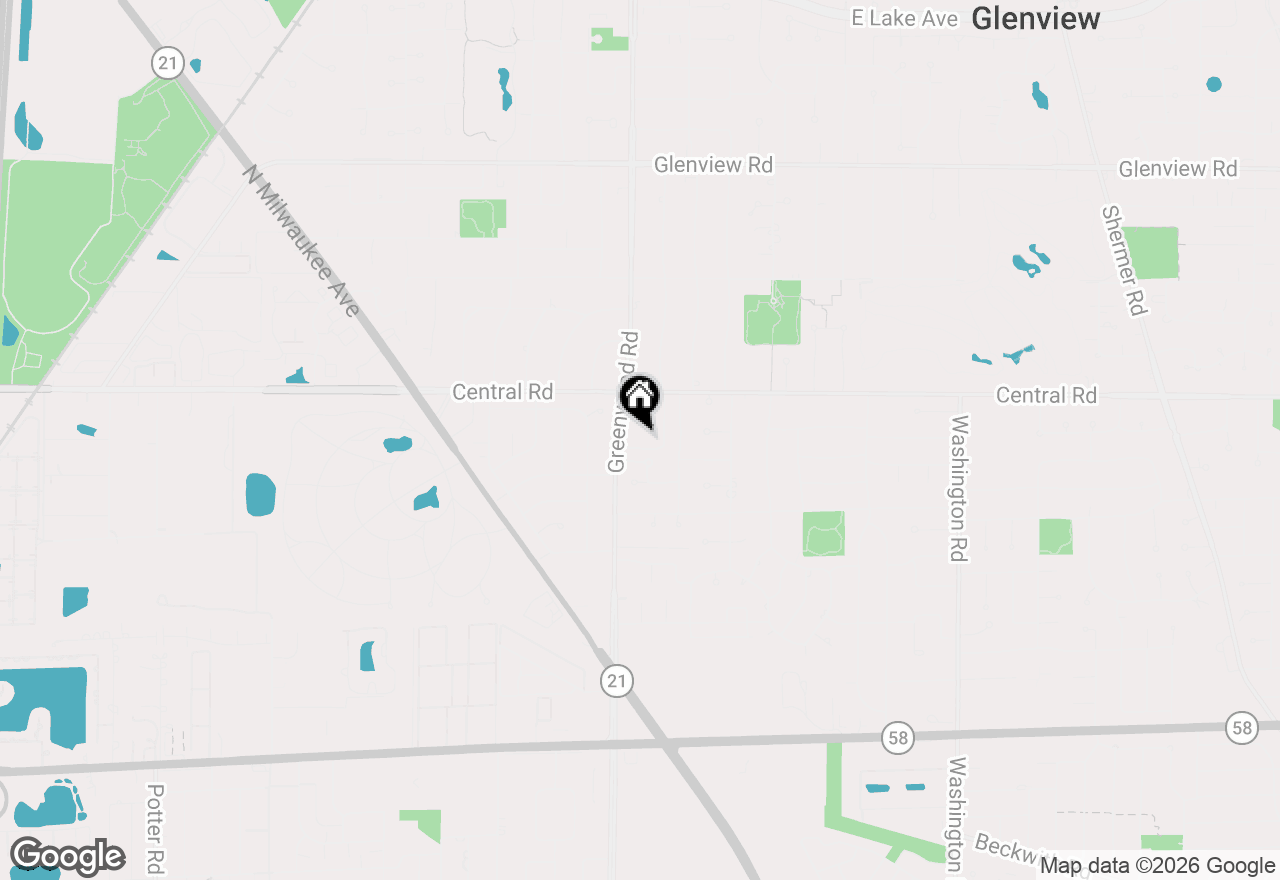 Map of 428 Glendale Road, Glenview, IL 60025