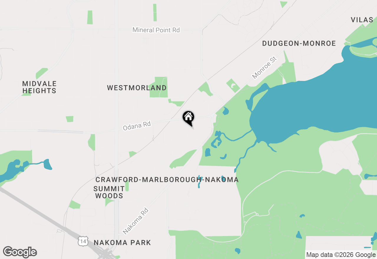 Map of 725 Seneca Place, Madison, WI 53711