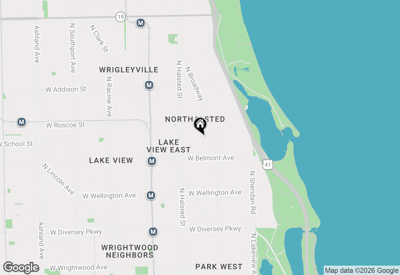 Map of 656 W Aldine Avenue #3, Chicago, IL 60657