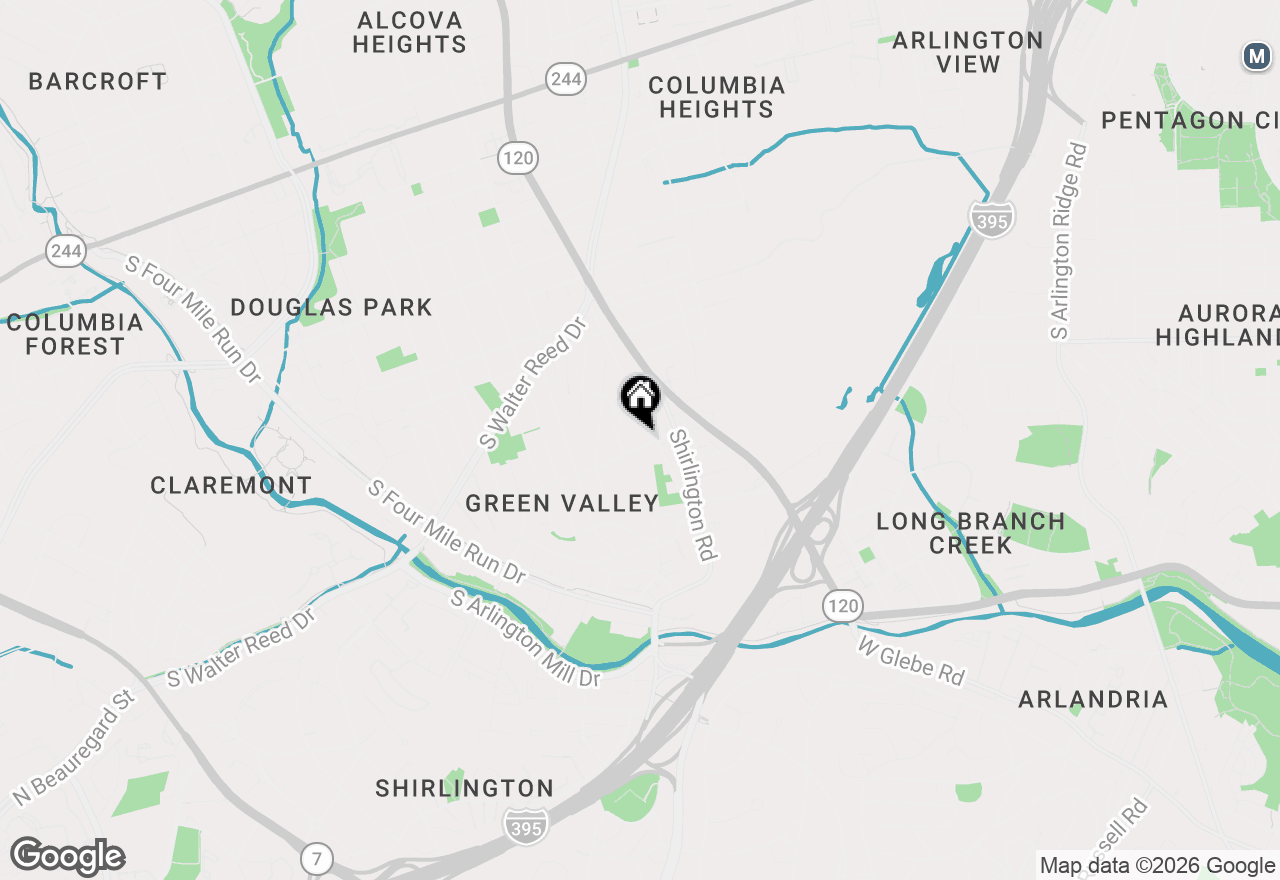 Map of 3447 22nd Street S, Arlington, VA 22204