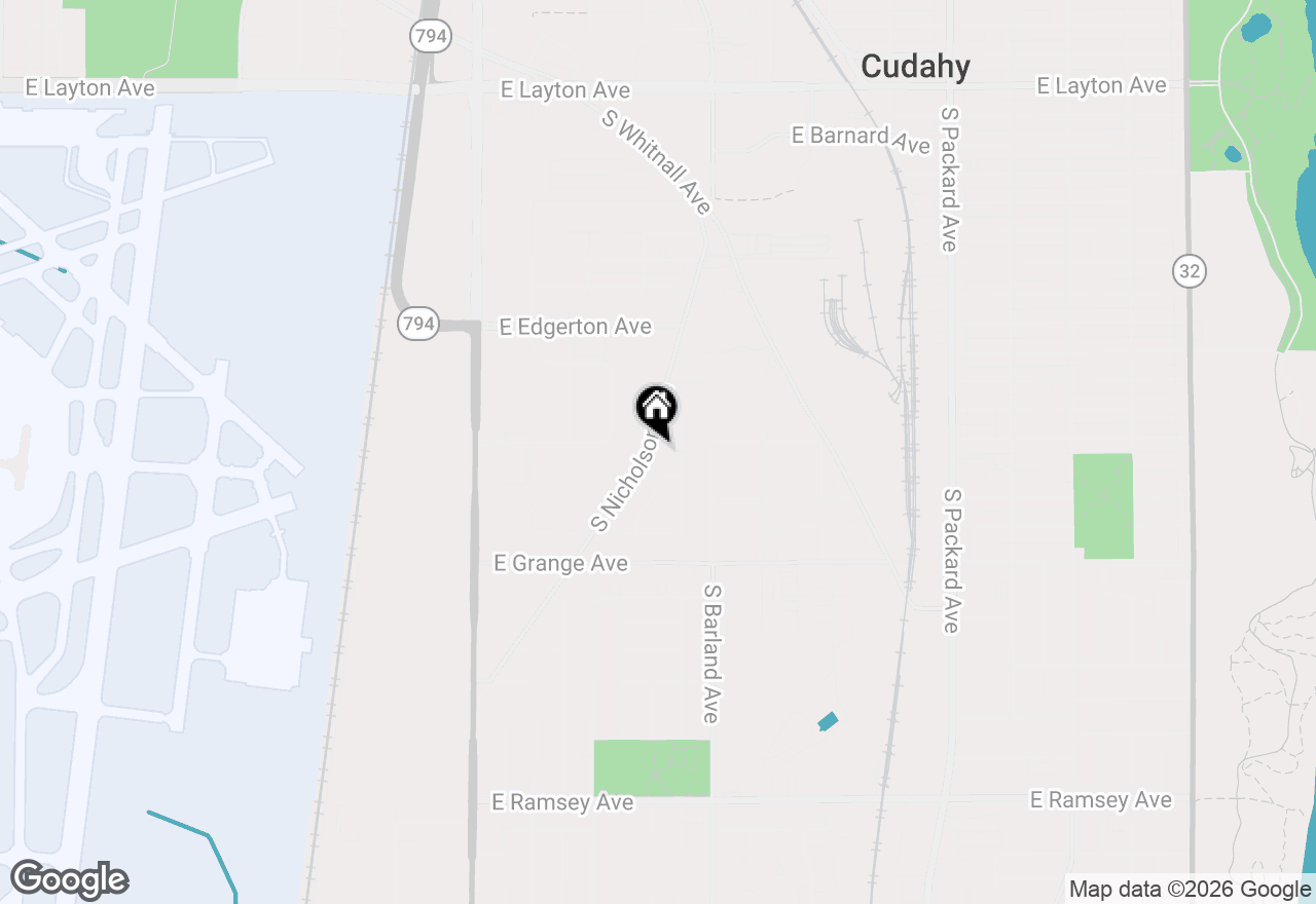 Map of 5304 S Nicholson Ave, Cudahy, WI 53110