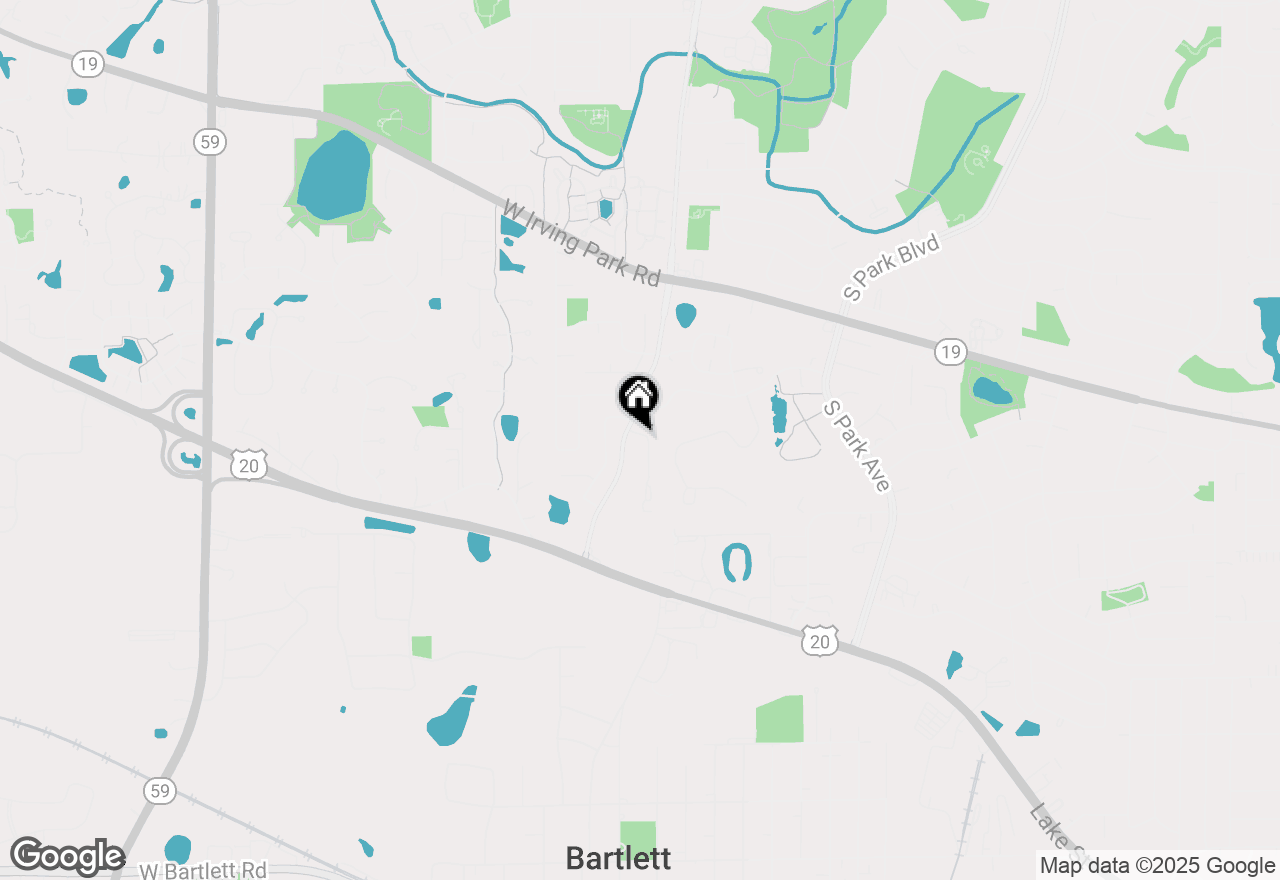 Map of 1016 Ashton Court, Streamwood, IL 60107