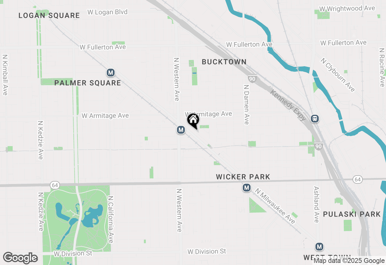 Map of 1875 N Milwaukee Avenue #2, Chicago, IL 60647