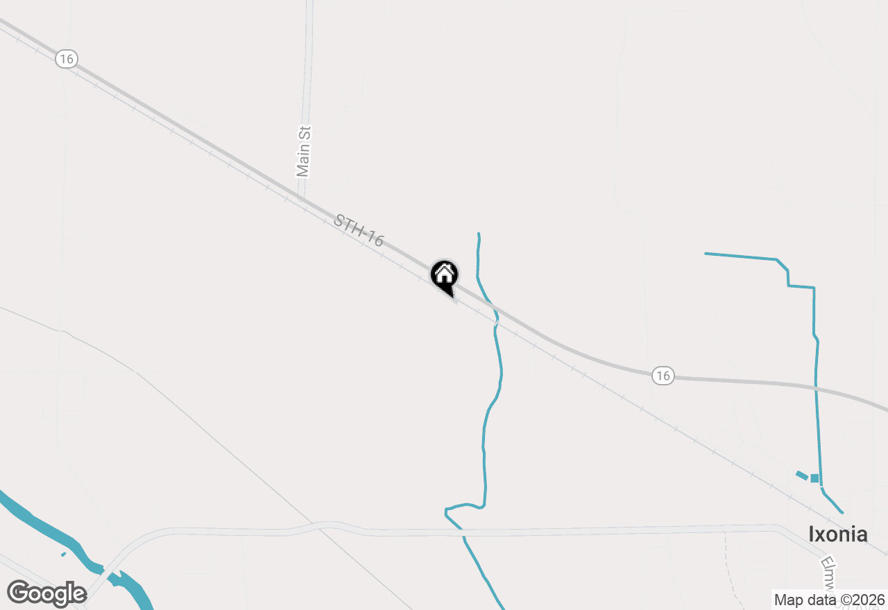 Map of W1805 State Road 16, Ixonia, WI 53036