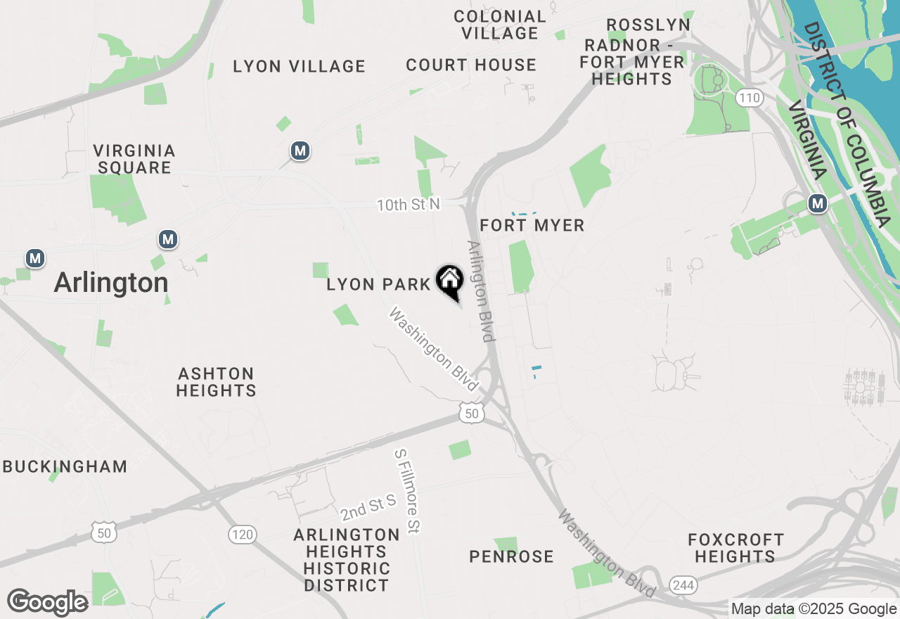 Map of 2408 3rd Street N, Arlington, VA 22201