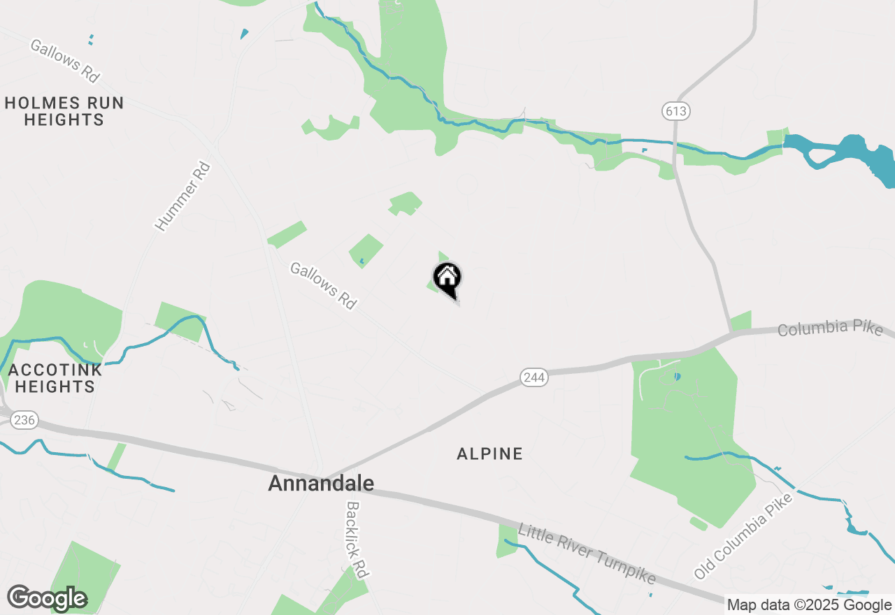 Map of 3900 Terrace Drive, Annandale, VA 22003