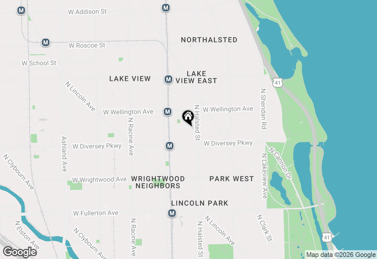 Map of 833 W George Street #3, Chicago, IL 60657