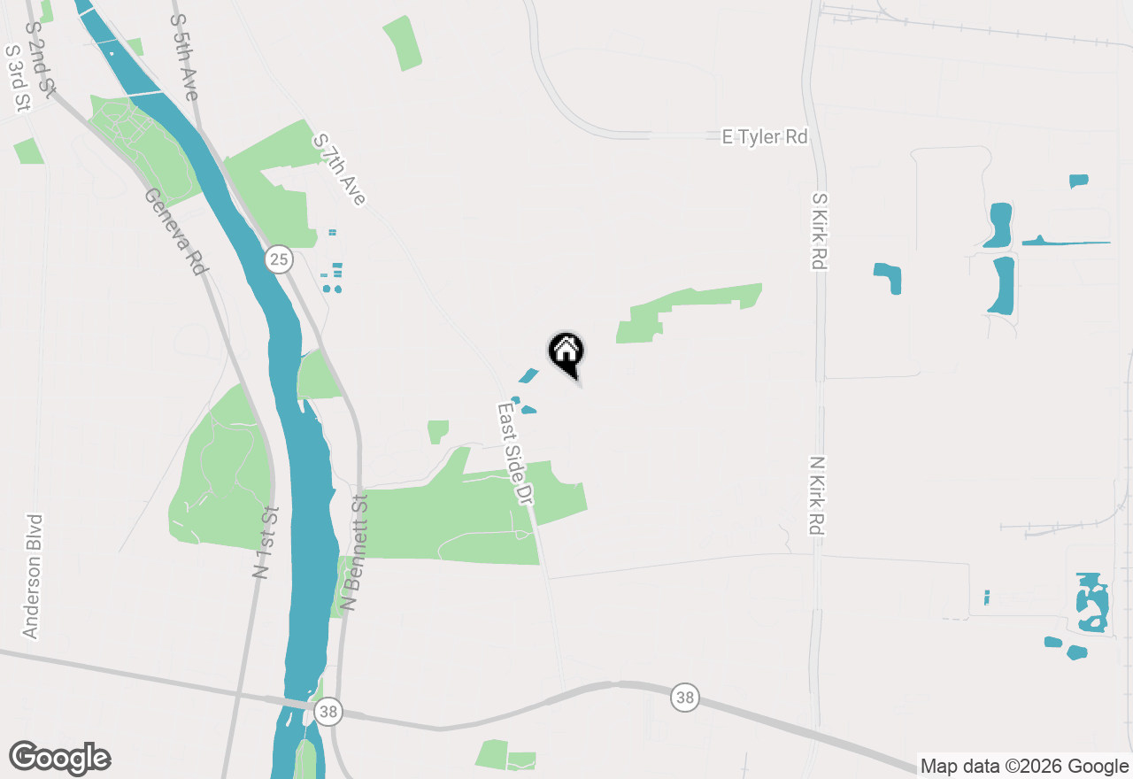 Map of 1444 Division Court, St. Charles, IL 60174