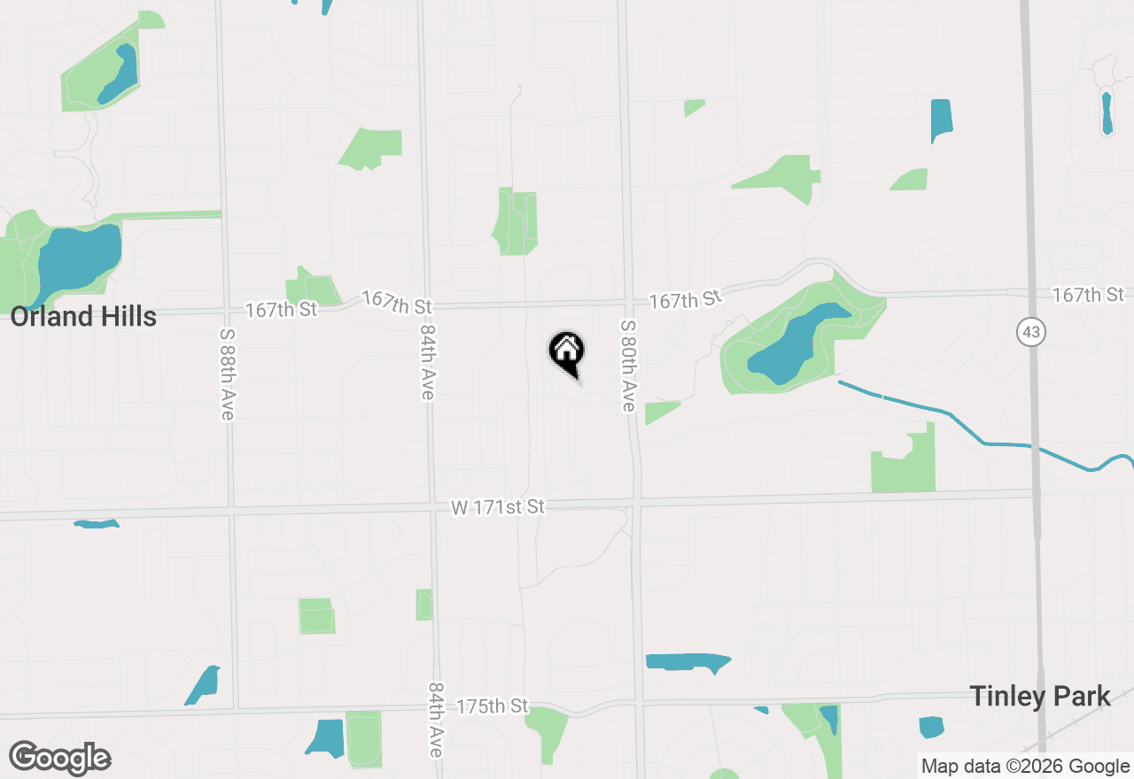 Map of 8148 169th Street #3E, Tinley Park, IL 60477