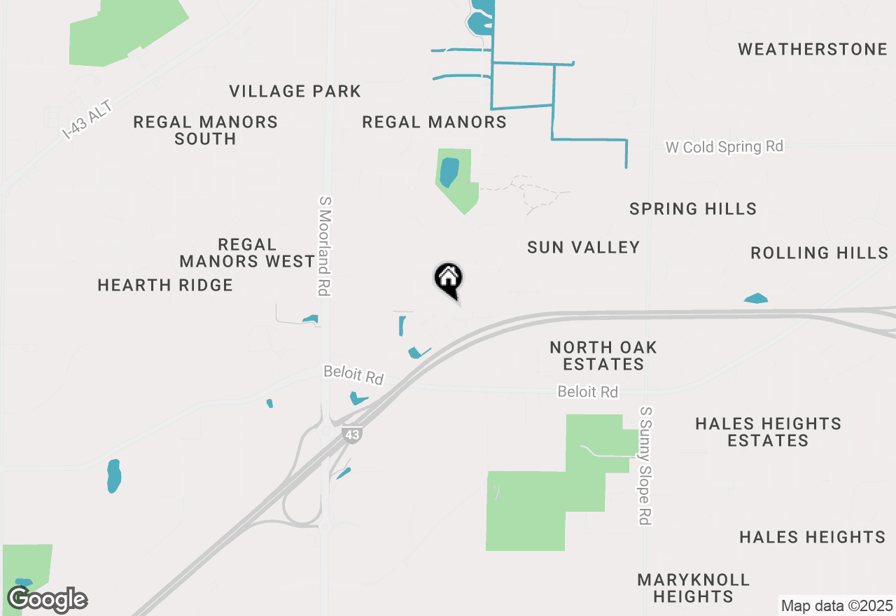 Map of 4738 S Forest Point Blvd, New Berlin, WI 53151