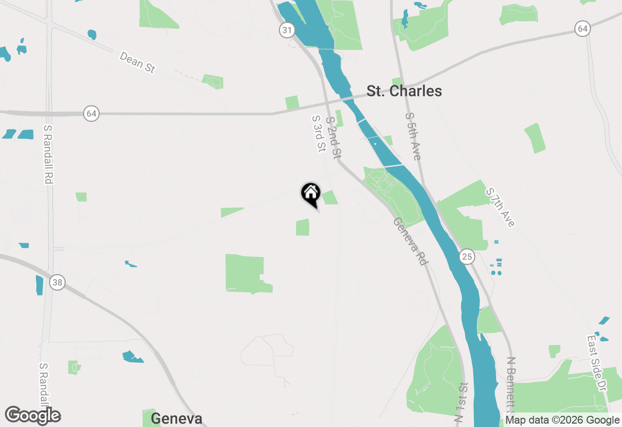 Map of 724 S 5th Street, St. Charles, IL 60174