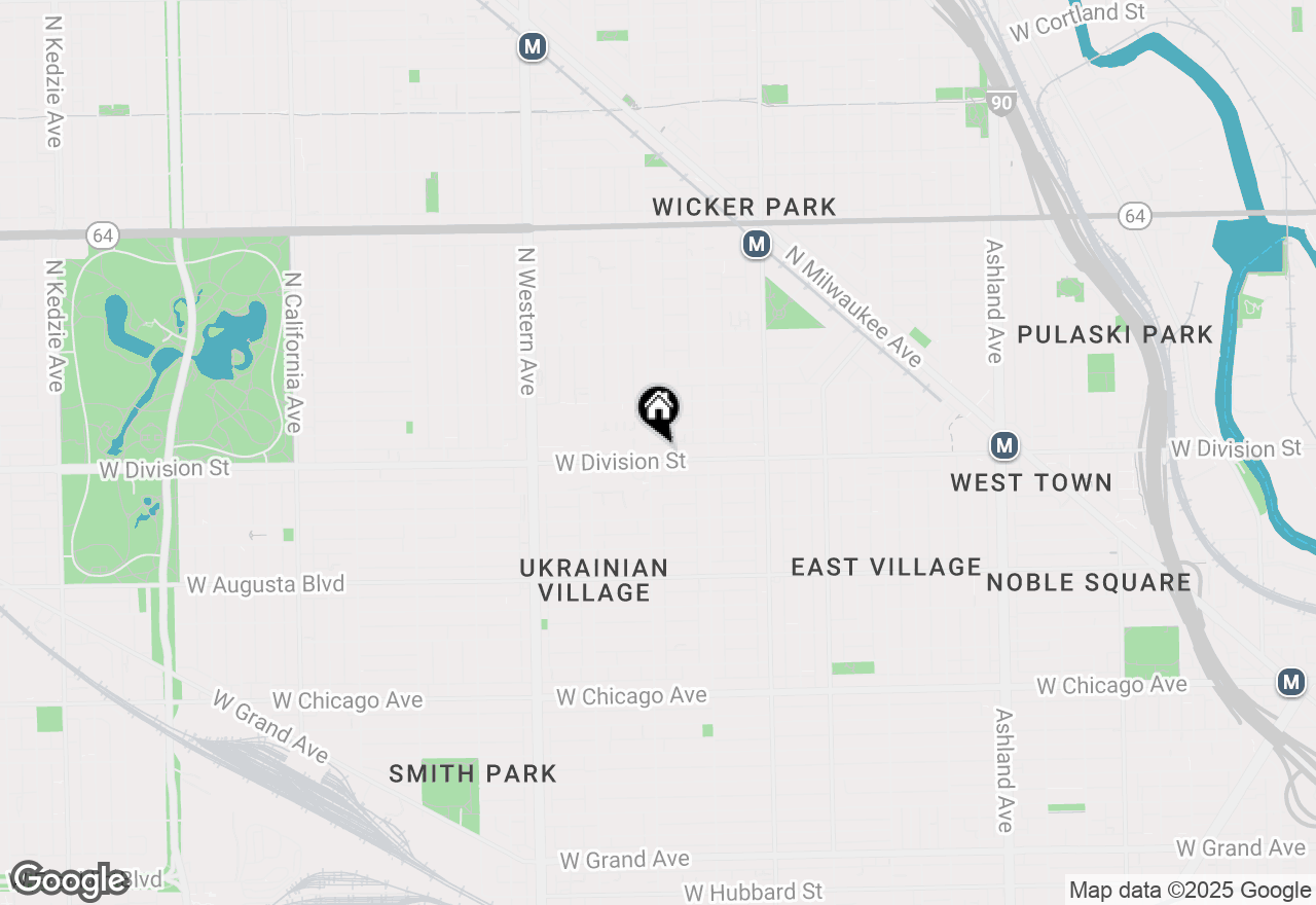 Map of 2152 W Division Street #1R, Chicago, IL 60622