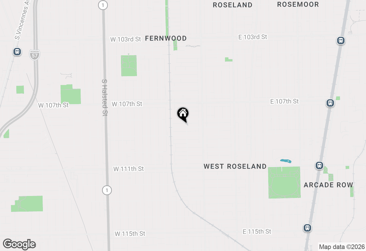 Map of 310 W 108th Place, Chicago, IL 60628