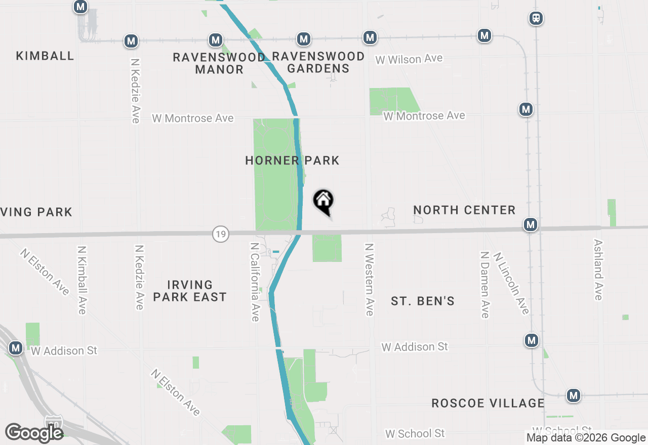 Map of (Address confidential), Chicago, Illinois 60618