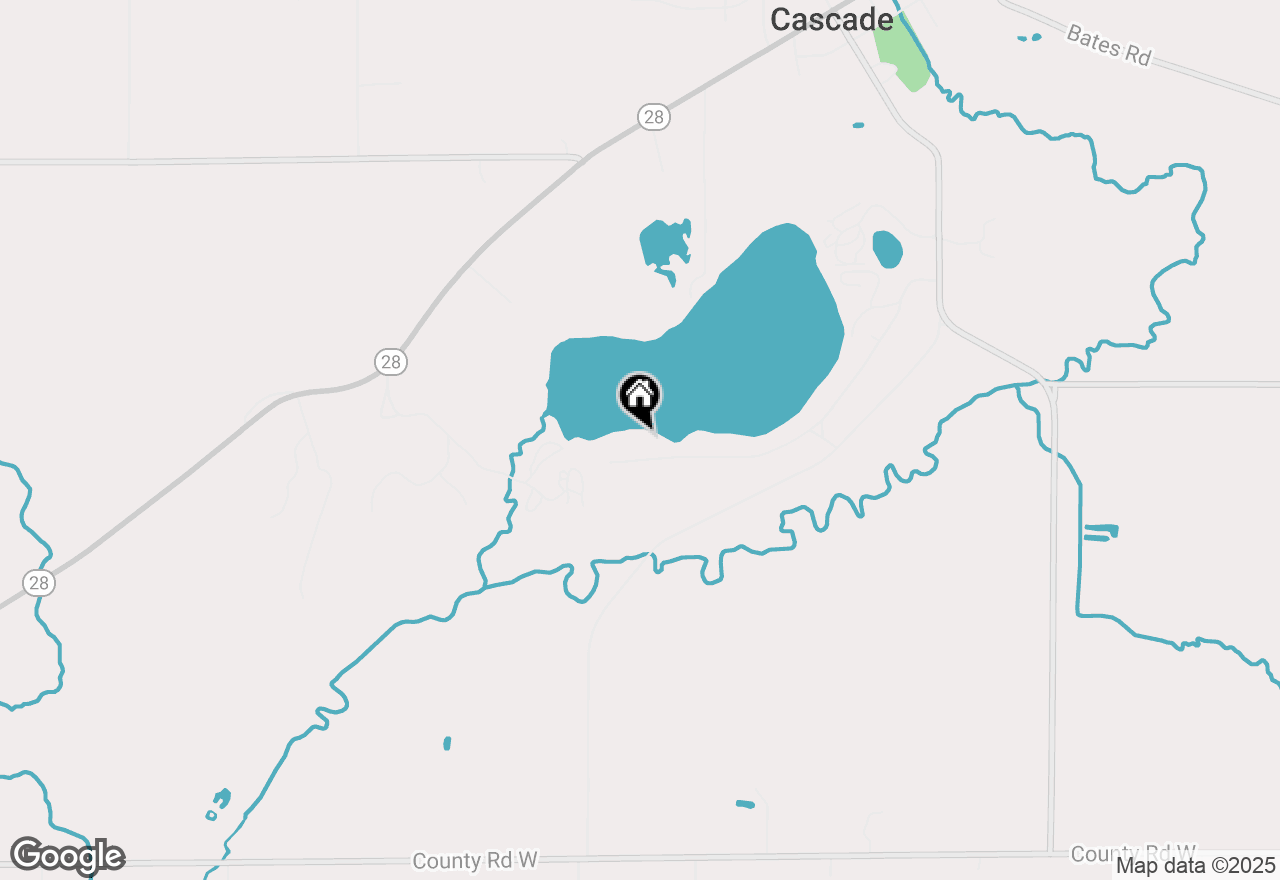 Map of W6462 Lake Ellen Dr, Cascade, WI 53011