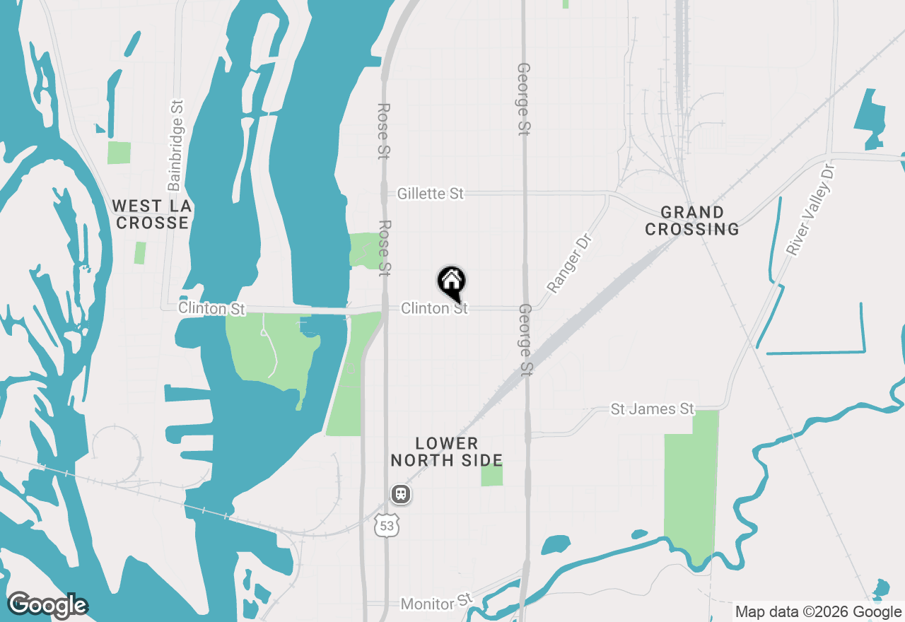 Map of 1231 Liberty St, La Crosse, WI 54603