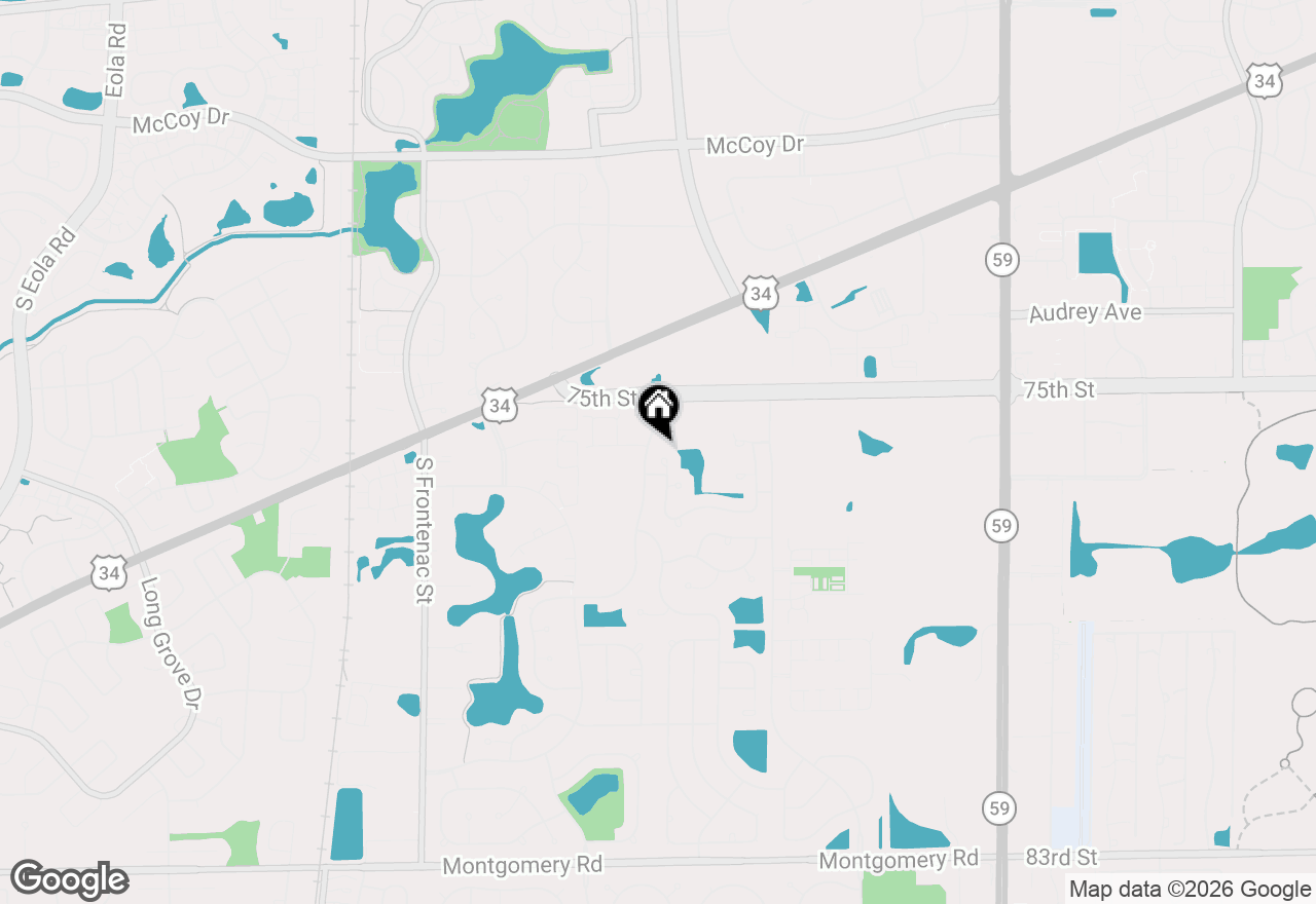 Map of 601 Blackstone Court, Aurora, IL 60504
