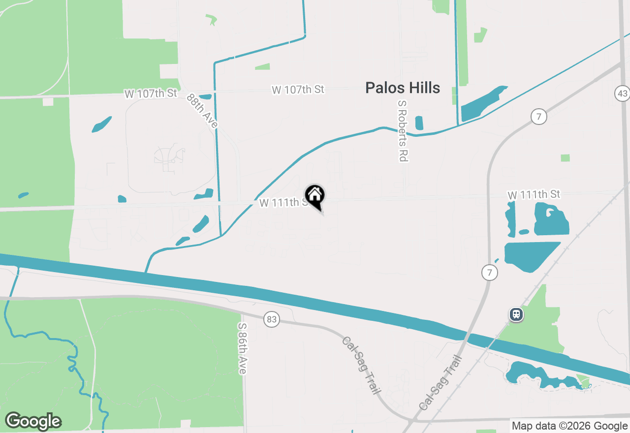 Map of 11123 S 84th Avenue #2B, Palos Hills, IL 60465